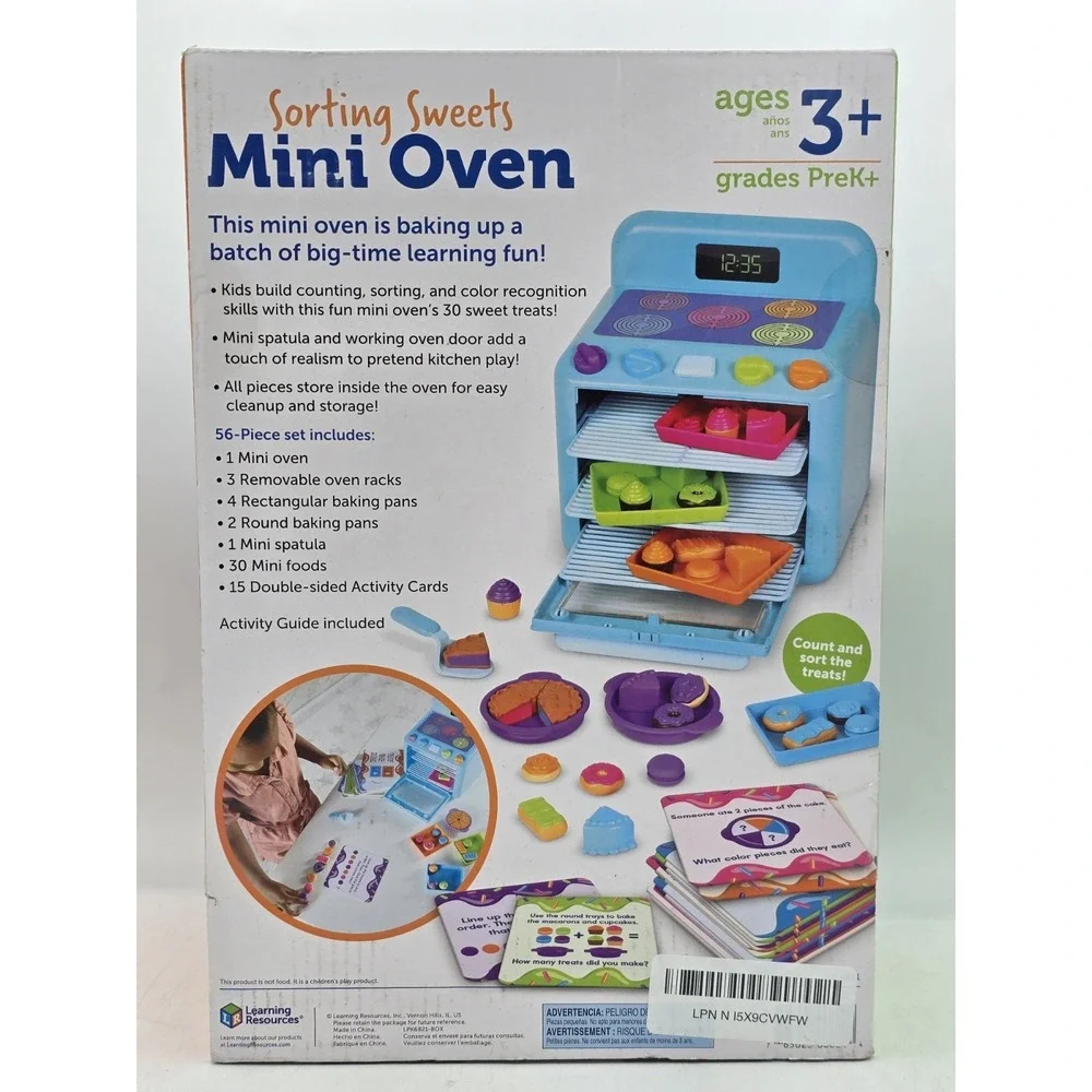 New Learning Resources Sorting Sweets Mini Oven‎ Kitchen Pretend Play Ages 3+